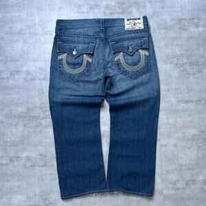 Y2K True Religion Blue Denim Baggy Straight Men’s Jeans